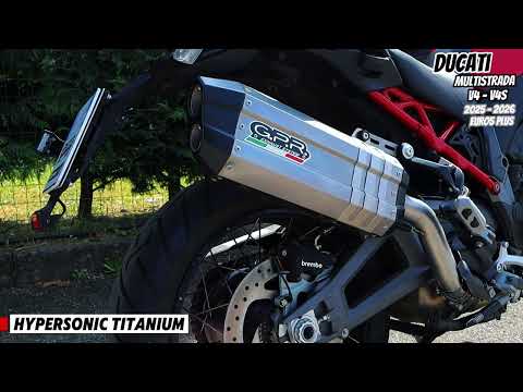 Ducati Multistrada V4 V4S 2025-2026 Exhaust GPR Slip-on Hyper Sonic Titanium