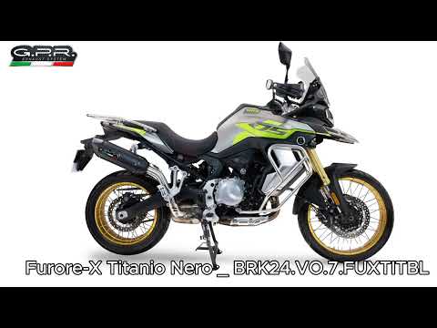 Voge 900DSX 2024-2025 Exhaust GPR Slip-on Furore-X Titanio Nero - video 1