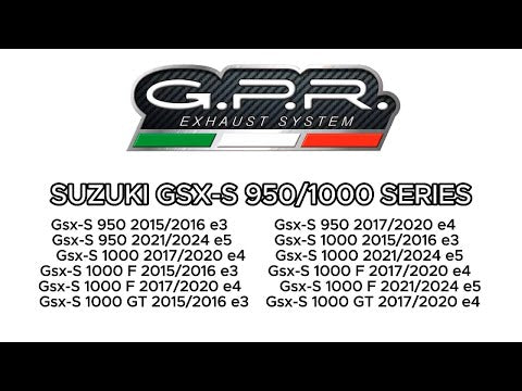Suzuki GSXS 1000F 2021-2025 Exhaust GPR Full System M3 Black Titanium