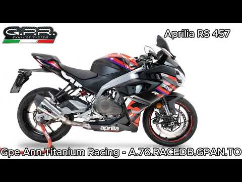 Aprilia RS457 2024-2026 Exhaust GPR Full System Grand Prix Evo Titanium - video 1