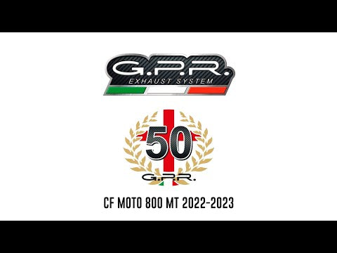CF Moto 800 Mt-x 2024-2026 Exhaust GPR Slip-on Satinox