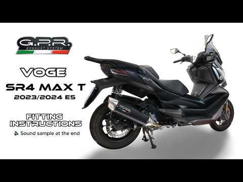 Voge SR4 Max T 2023-2024 Exhaust GPR Full System Furore-X Scooter