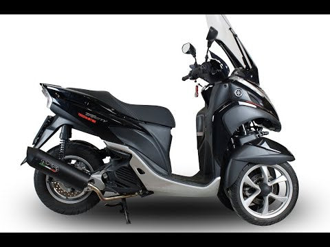 Yamaha Tricity 125 2014-2016 Exhaust GPR Full System Furore Nero