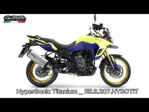 Suzuki V-Strom 800DE / 800SE 2025-2026 Exhaust GPR Slip-on Hyper Sonic Titanium