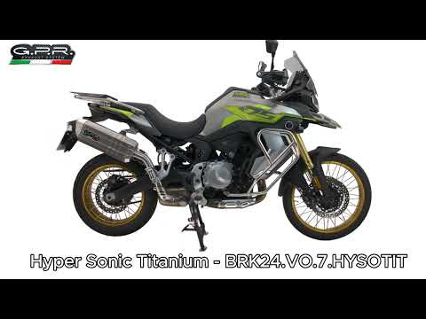 Voge 900DSX 2024-2025 Exhaust GPR Slip-on Hyper Sonic Black Titanium