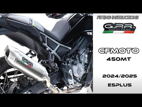 CF Moto 450 MT 2024-2026 Exhaust GPR Slip-on Hyper Sonic Titanium