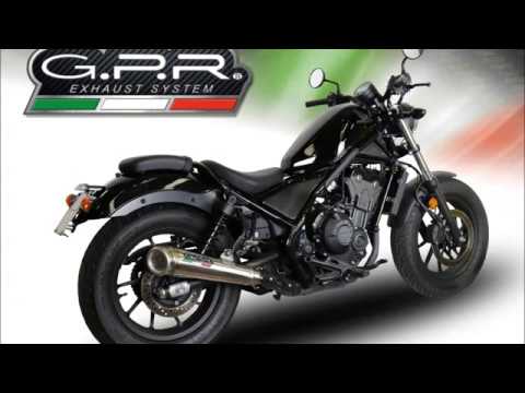 Honda Cmx 500 Rebel 2017-2020 Exhaust GPR Slip-on Deeptone Inox