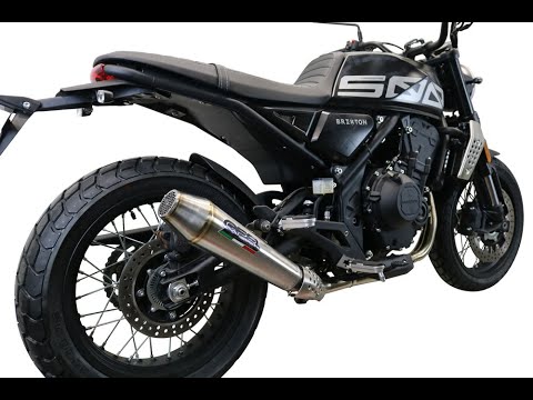 Brixton Crossfire 500X 2022-2023 Exhaust GPR Slip-on Deeptone Inox
