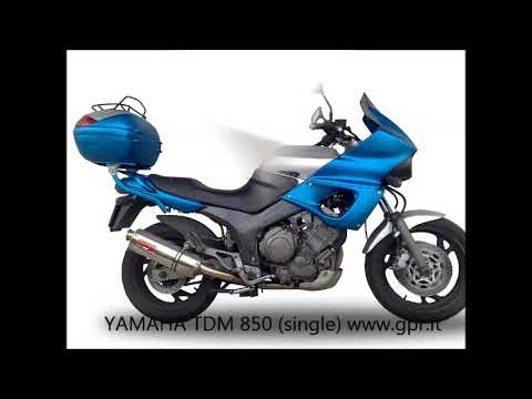 Yamaha Tdm 850 1991-01  Exhaust GPR Slip-on Furore Nero