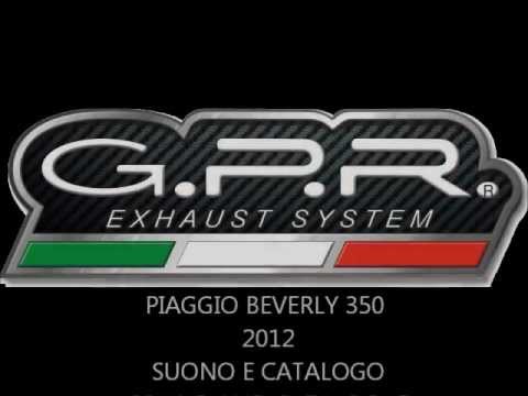 Piaggio Beverly 350 Sport Touring 2011-2014 Exhaust GPR Full System Furore-X Scooter