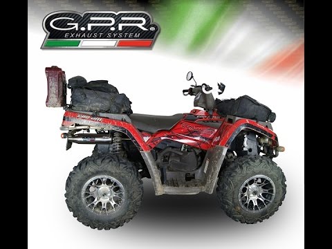 Can Am Outlander 330 passo corto - short chassis Exhaust GPR Full System Deeptone Atv