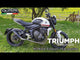 Escape Triumph Trident 660 2021-2024 GPR Sistema completo M3 Titanio Natural