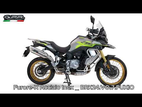 Voge 900DSX 2024-2025 Exhaust GPR Slip-on Furore-X Acciaio Inox - video 1