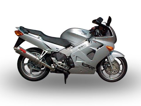 Honda VFR800 RC46 1998-2001 Exhaust GPR Slip-on Furore Nero - video 1