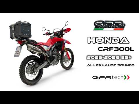Honda CRF 300L / 300 Rally 2025-2026 Exhaust GPR Decat Pipe 304 Stainless Steel - video 1
