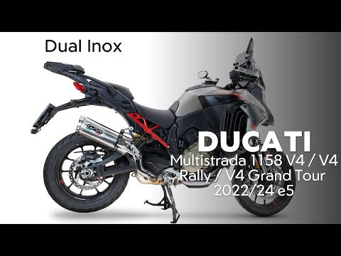 Ducati Multistrada V4 Rally 2023-2024 Exhaust GPR Slip-on Dual Inox