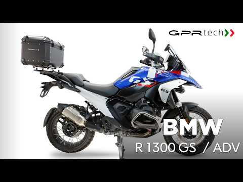 BMW R1300GS 2024-2026 GPR Tech 35L Aluminum Top Case, Black with Mounting Plate - video 1