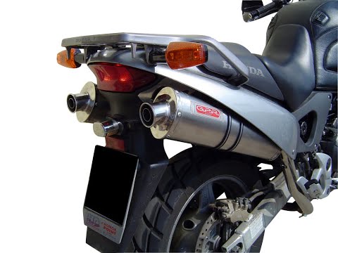 Honda Varadero 1000 1999-2011 Exhaust GPR Double Slip-on Furore Poppy