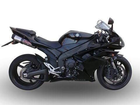 Yamaha Yzf 1000 R1 2007-08  Exhaust GPR Double Slip-on Furore Nero
