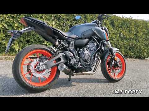 Sistema de escape completo GPR Powercone Evo para Yamaha MT-07 2021-2024