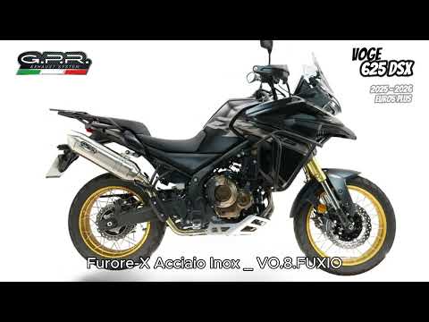 Voge 625DSX 2024-2025 Exhaust GPR Slip-on Furore-X Acciaio Inox - video 2