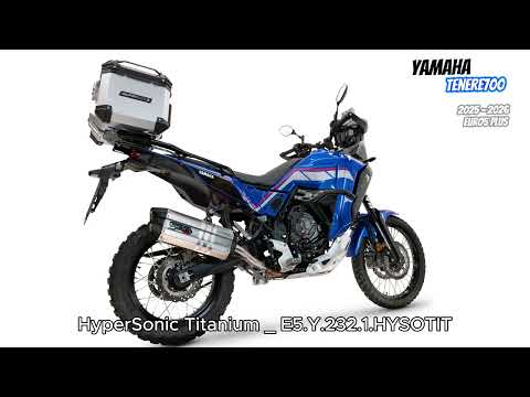 Yamaha Tenere 700 2021-2024 Exhaust GPR Slip-on Hyper Sonic Titanium