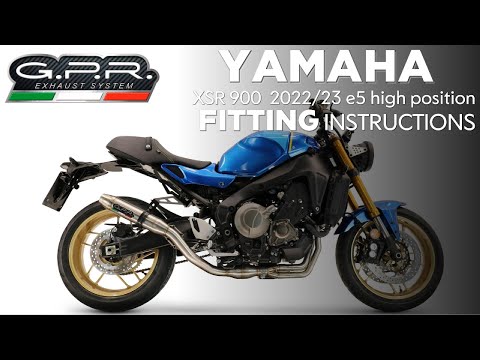 Yamaha XSR900 MT09 2022-2024 Exhaust GPR Full System Furore-X Inox