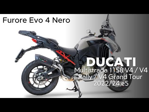 Ducati Multistrada V4 Grand Tour 2024-2025 Exhaust GPR Slip-on Furore Evo4 Nero