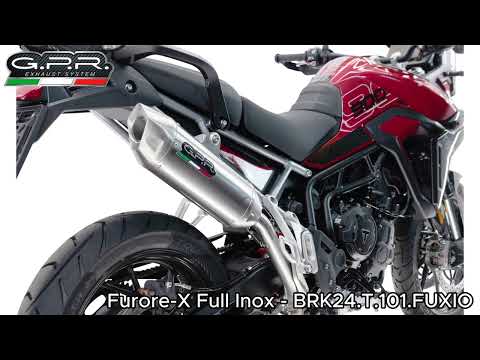 Triumph Tiger 900 GT / Pro / Rally Pro 2024-2025 Exhaust GPR Slip-on Furore-X Acciaio Inox - video 1