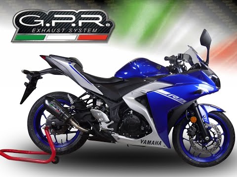 Yamaha YZF R3 2021-2024 Exhaust GPR Slip-on Deeptone Inox