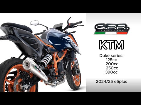 KTM 390 DUKE 2024-2026 Exhaust GPR Slip-on Powercone Evo