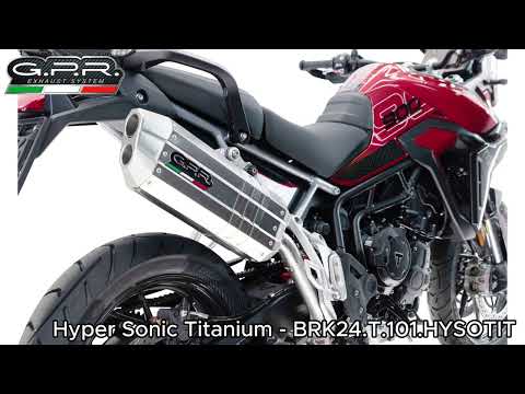 Triumph Tiger 900 GT / Pro / Rally Pro 2024-2025 Exhaust GPR Slip-on Hyper Sonic Black Titanium - video 1