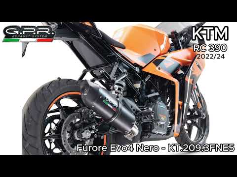 KTM RC 390 2022-2024 Exhaust GPR Slip-on Furore-X Inox Race