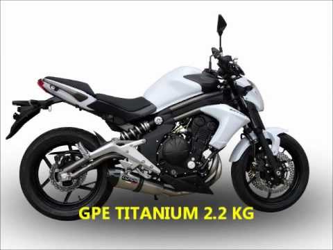 Kawasaki ER6N ER6F 2012-2016  Exhaust GPR Full System Deeptone Inox