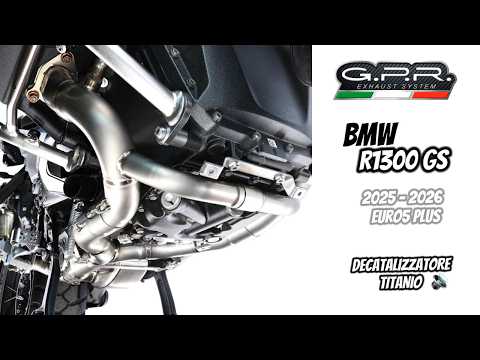 BMW R1300R R/RS 2025-2026 Exhaust GPR Decat Pipe Full Titanium