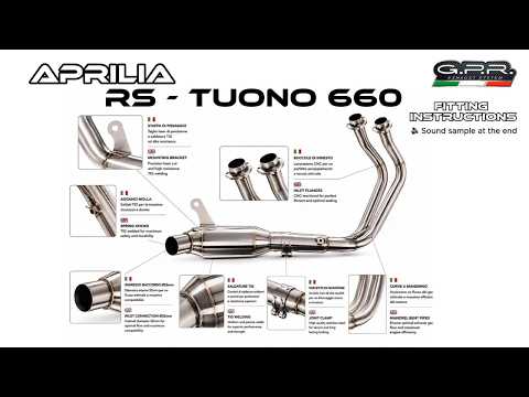 Aprilia RS660 2025-2026 Exhaust GPR Full System GP-Revo Titanium