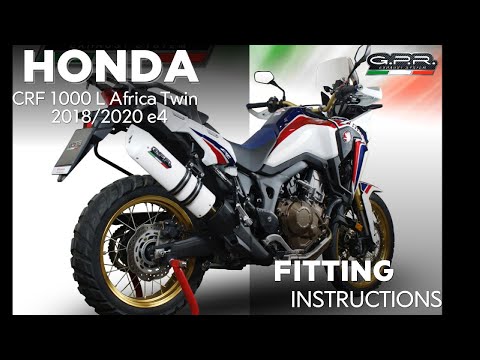 Honda CRF1000L Africa Twin 2018-2020 Exhaust GPR Slip-on Dual Poppy