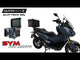 SYM ADX TG400 2024-2026 GPR Tech 35L Aluminum Top Case, Silver with Mounting Plate - video 1