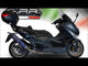 Yamaha T-Max 530 2012-2016  Exhaust GPR Full System Furore Nero