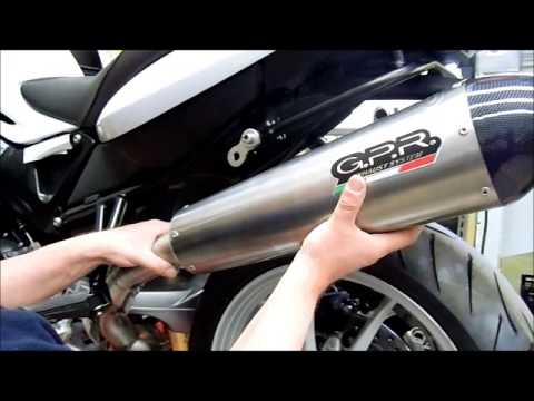 Bmw F800GT 2012-2016 Exhaust GPR Slip-on Furore Nero