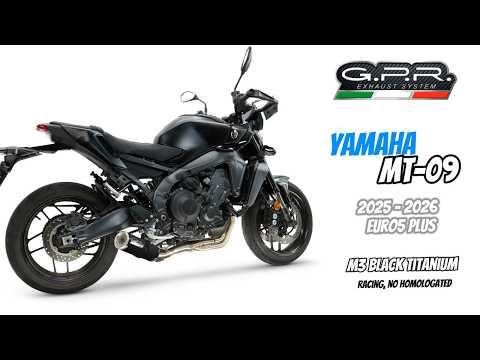 Yamaha Fj09 2025-2026 Exhaust GPR Full System M3 Black Titanium - video 2