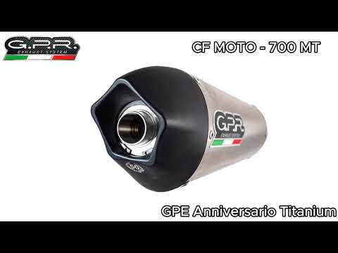 CF Moto 700 Mt 2023-2024 Exhaust GPR Slip-on Grand Prix Evo Titanium - video 2