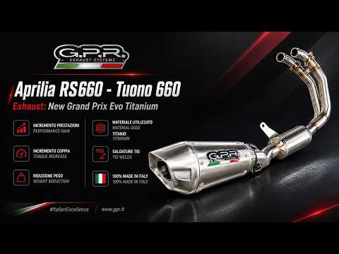 Aprilia RS660 2025-2026 Exhaust GPR Full System GP-Revo Titanium