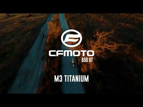 CF Moto 650 Gt 2025-2026 Exhaust GPR Slip-on M3 Titanium Natural - video 1