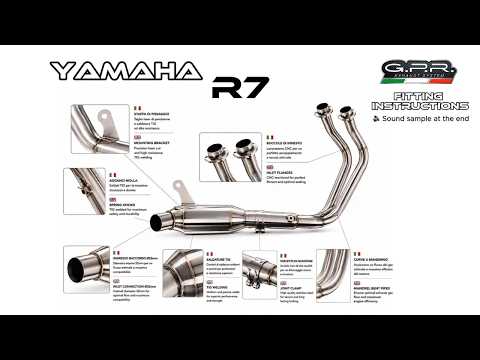 Yamaha YZF R7 2021-2024 Exhaust GPR Full System GP-Revo Black Titanium