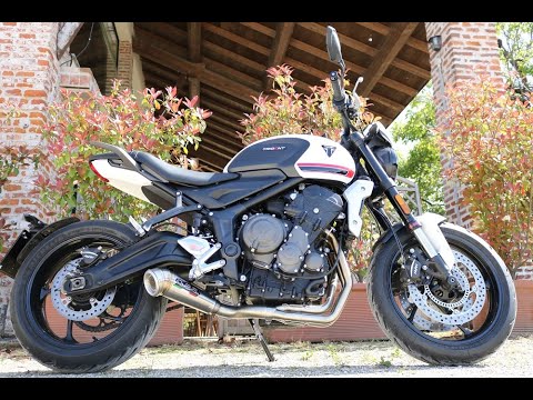 Escape Triumph Trident 660 2021-2024 GPR Sistema completo M3 Titanio Natural