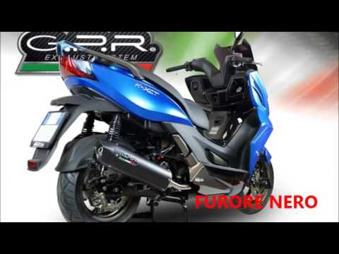 Kymco K-Xct 125 i.e. 2012-2016 Exhaust GPR Full System Furore Nero