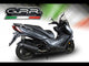 Kymco X-Town 125 2016-2020 Exhaust GPR Full System Furore Nero