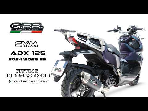 SWM ADX125 2024-2026 Exhaust GPR Full System Furore-X Scooter