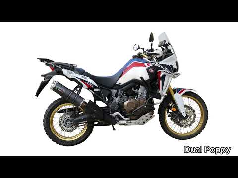 Honda CRF1000L Africa Twin 2018-2020 Exhaust GPR Slip-on Dual Poppy